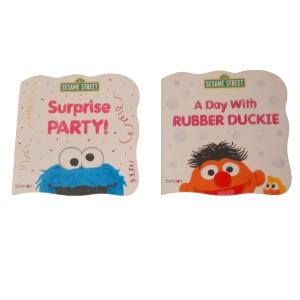 NWT 4 Sesame Street Board Books and 2 Ty Beanie Balls Plush Toys Bundle - Picture 2 of 16